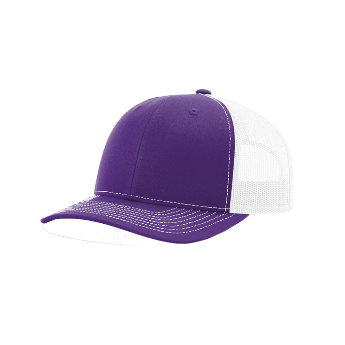 Purple/White Richardson Trucker Snapback Hat