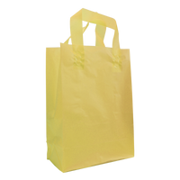 Yellow Medium Frosted Plastic Shopper Thumb