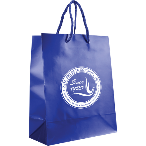 Zeta Phi Beta / Small Glossy Shopper Bag / Paper Bags