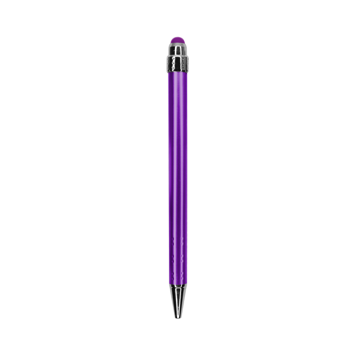 Purple with Black Ink Chrome Stylus Pen