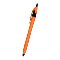 Orange Rubberized Dart Pen Thumb