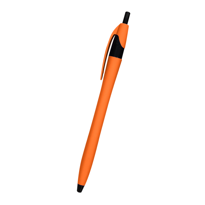 Orange Rubberized Dart Pen