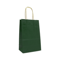 Forest Green Mini Kraft Color Paper Shopper Bag Thumb