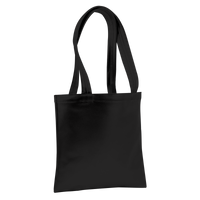 Black Large Vegan Leather Tote Bag Thumb