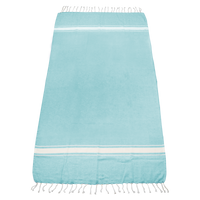 Turquoise Laguna Fringe Beach Towel Thumb