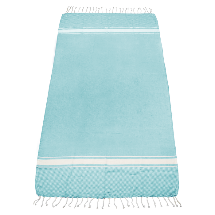 Turquoise Laguna Fringe Beach Towel