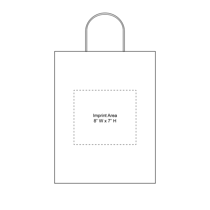  Large Kraft Paper Shopper Bag