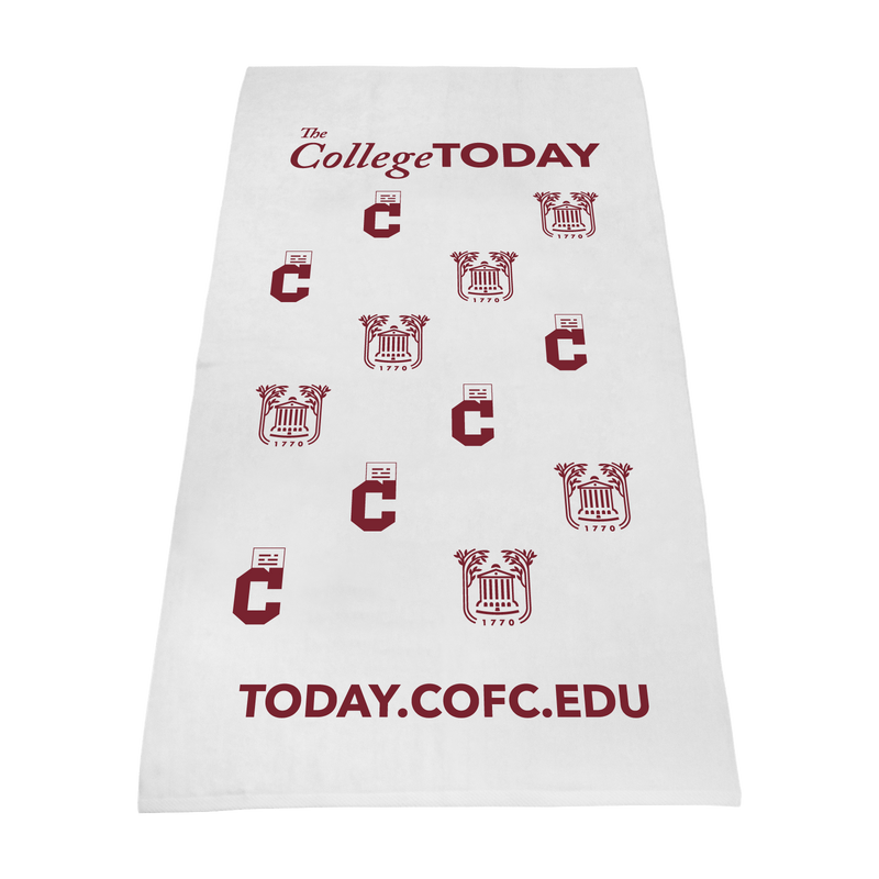 College of Charleston — TCT / Classic White Beach Towel / Embroidered