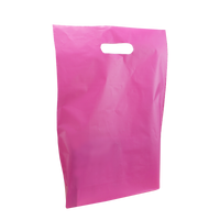 Pink Medium Frosted Die Cut Bag Thumb