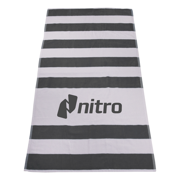 imprinted beach towels,  striped beach towels, 