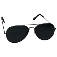 Black NO LONGER OFFERING - Classic Aviator Sunglasses Thumb