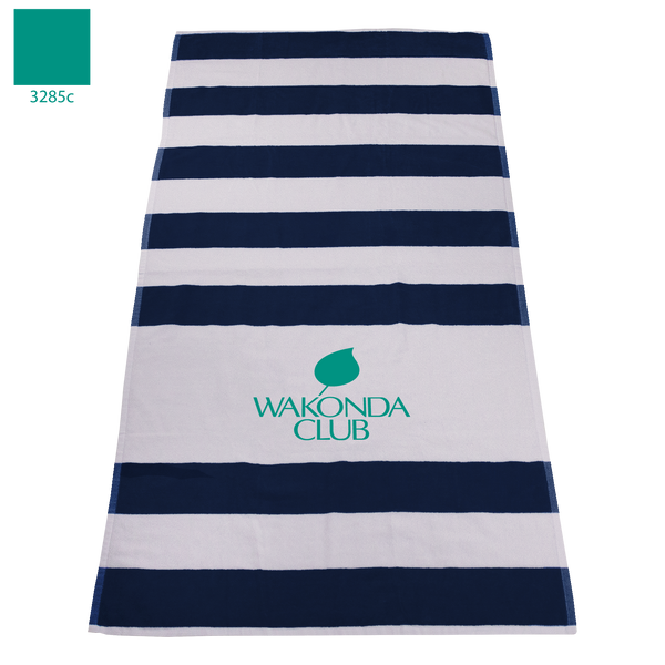 striped beach towels,  silkscreen imprint,  best selling towels, 