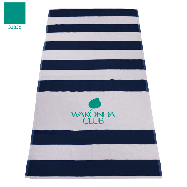 striped beach towels,  best selling towels,  silkscreen imprint, 