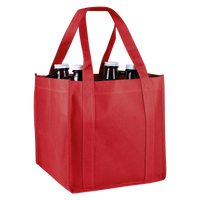 Red 4-Bottle Growler Tote Thumb