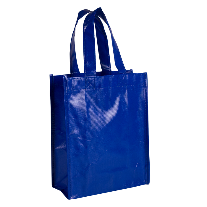 Royal Blue Laminated Fiesta Tote