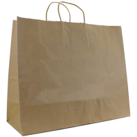 Natural Paper Extra Wide Kraft Paper Shopper Bag Thumb