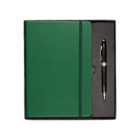 Hunter Green Tuscany™ Journal and Stylus Pen Gift Set Thumb