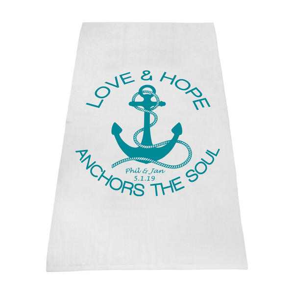 imprinted beach towels,  white beach towels, 