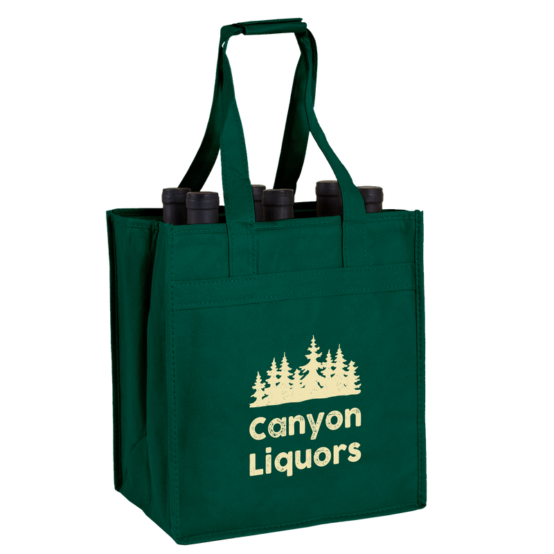 Canyon Liquors / 6 Bottle Wine Tote / Wine Totes