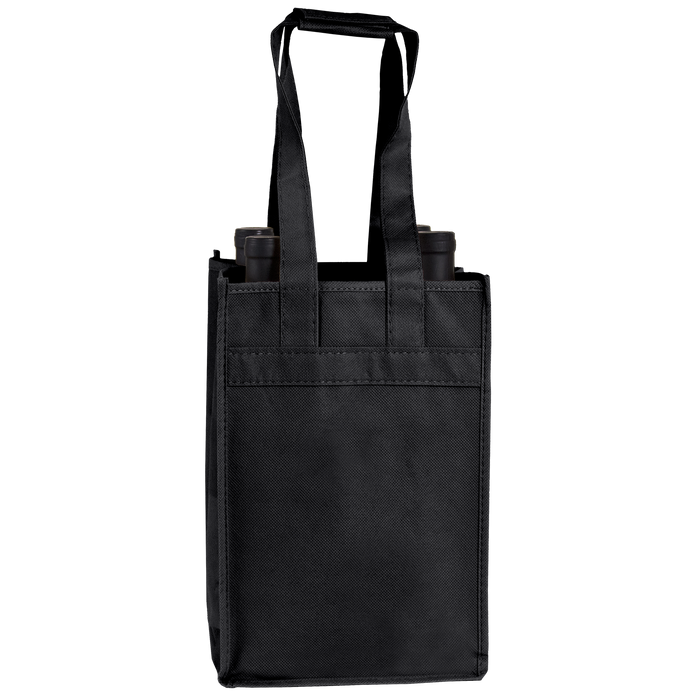 Black 4 Bottle Wine Tote