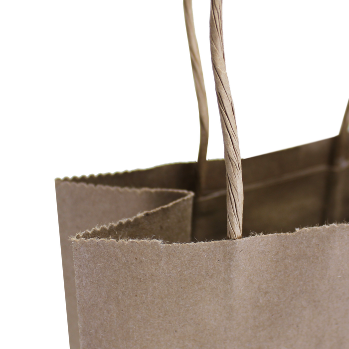  Natural Kraft Paper 1 Bottle Tote