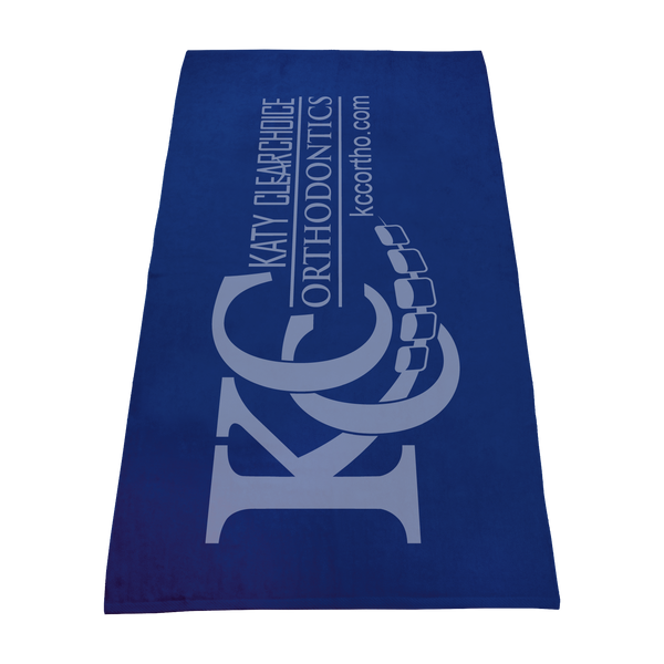 silkscreen imprint,  color beach towels, 