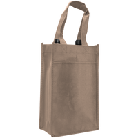 Light Khaki 2 Bottle Wine Tote Thumb