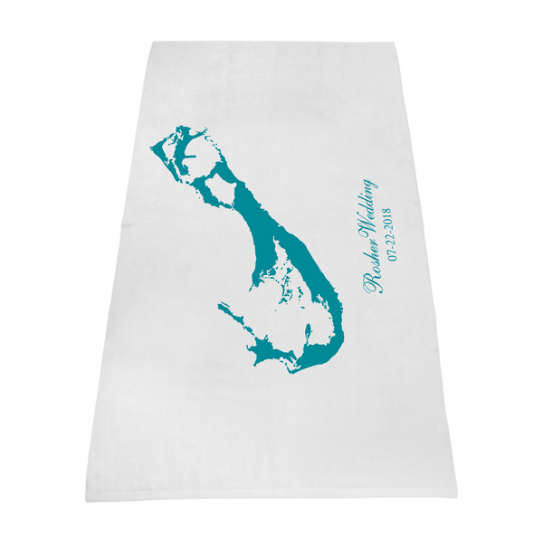 imprinted beach towels,  white beach towels, 