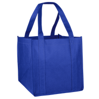 Royal Blue Cube Grocery Tote Thumb