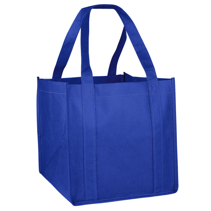 Royal Blue Cube Grocery Tote