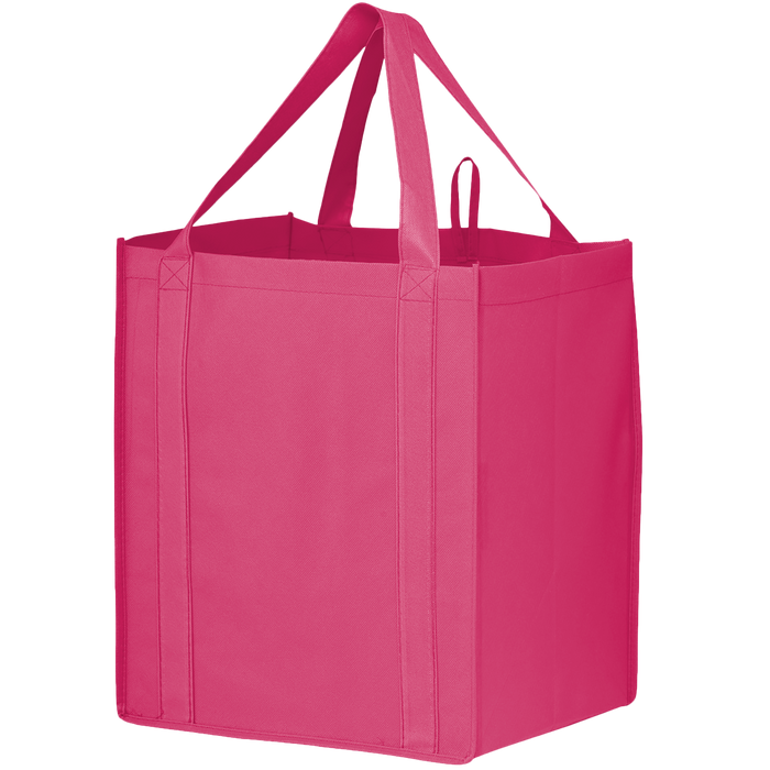 Bright Pink Big Storm Grocery Bag