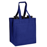 Royal Blue 6 Bottle Wine Tote Thumb