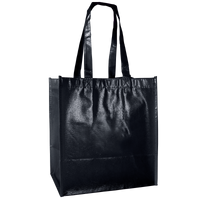 Black Laminated Little Storm Grocery Bag Thumb