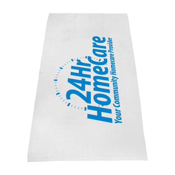 imprinted beach towels,  white beach towels, 