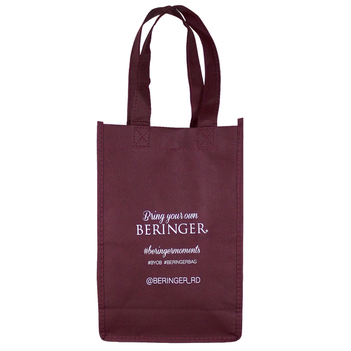 2 bottle wine tote bag