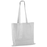 White Basic Cotton Tote Thumb