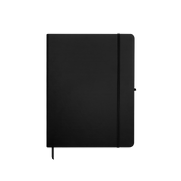 Black Medium Soft Faux Leather Journal Thumb