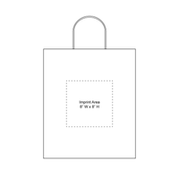 DISCONTINUED - Tall Kraft Paper Shopper Bag Thumb