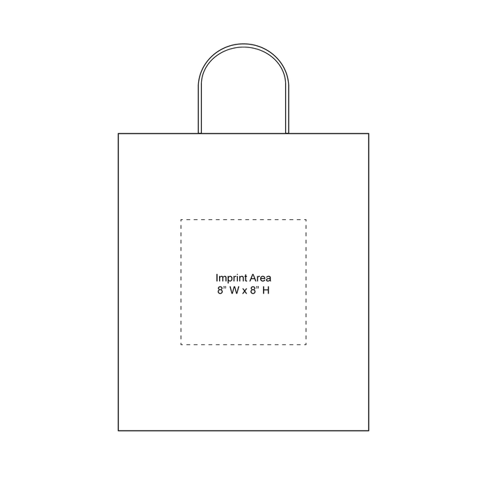  DISCONTINUED - Tall Kraft Paper Shopper Bag