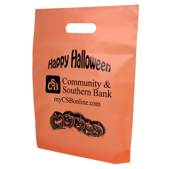  Orange Frosted Trick-or-Treat Bag  