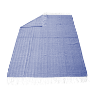 Royal Blue Destin Herringbone Blanket Thumb