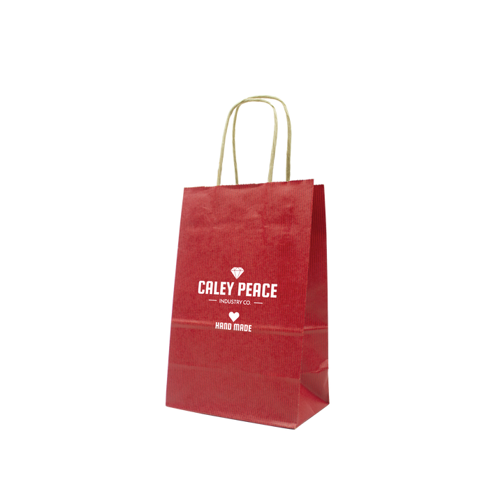 Color Paper Bags - Shopper's bags with handle for retail shops