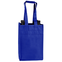 Royal Blue 4 Bottle Wine Tote Thumb