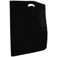 Black Recyclable Extra Large Die Cut Plastic Bag Thumb