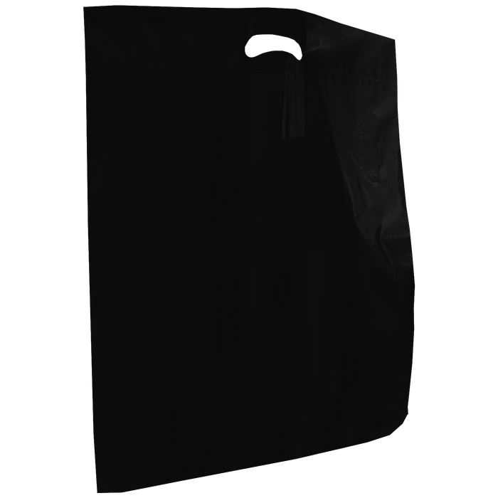 Black Recyclable Extra Large Die Cut Plastic Bag