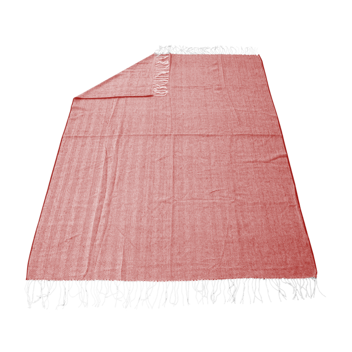 Red Destin Herringbone Blanket