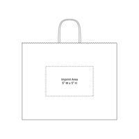  Extra Wide Matte Color Kraft Shopper Bag Thumb