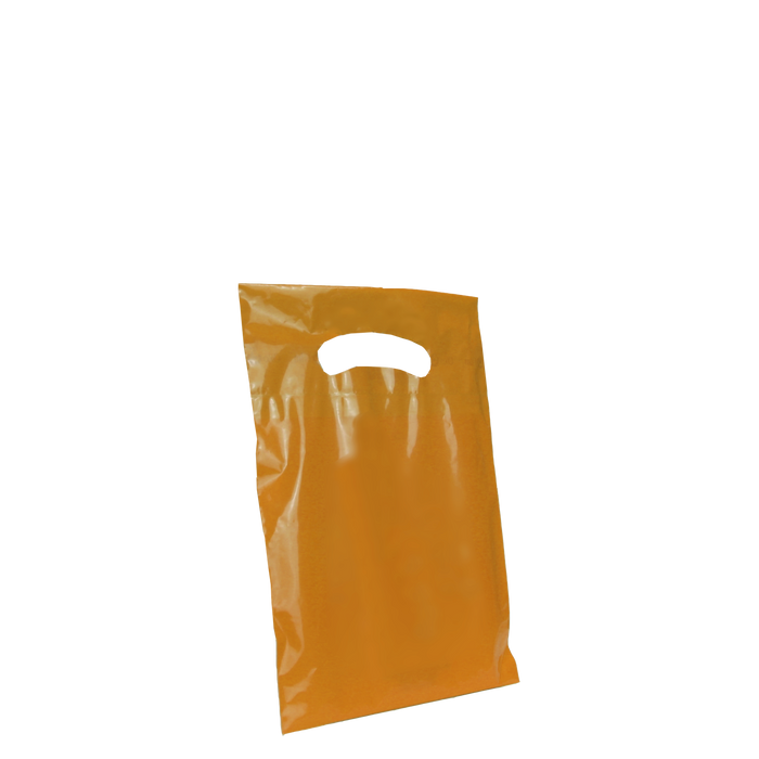 Orange Extra Small Eco-friendly Die Cut Plastic bag