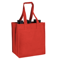 Red 6 Bottle Wine Tote Thumb