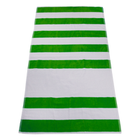 Lime Green Horizon Striped Beach Towel Thumb